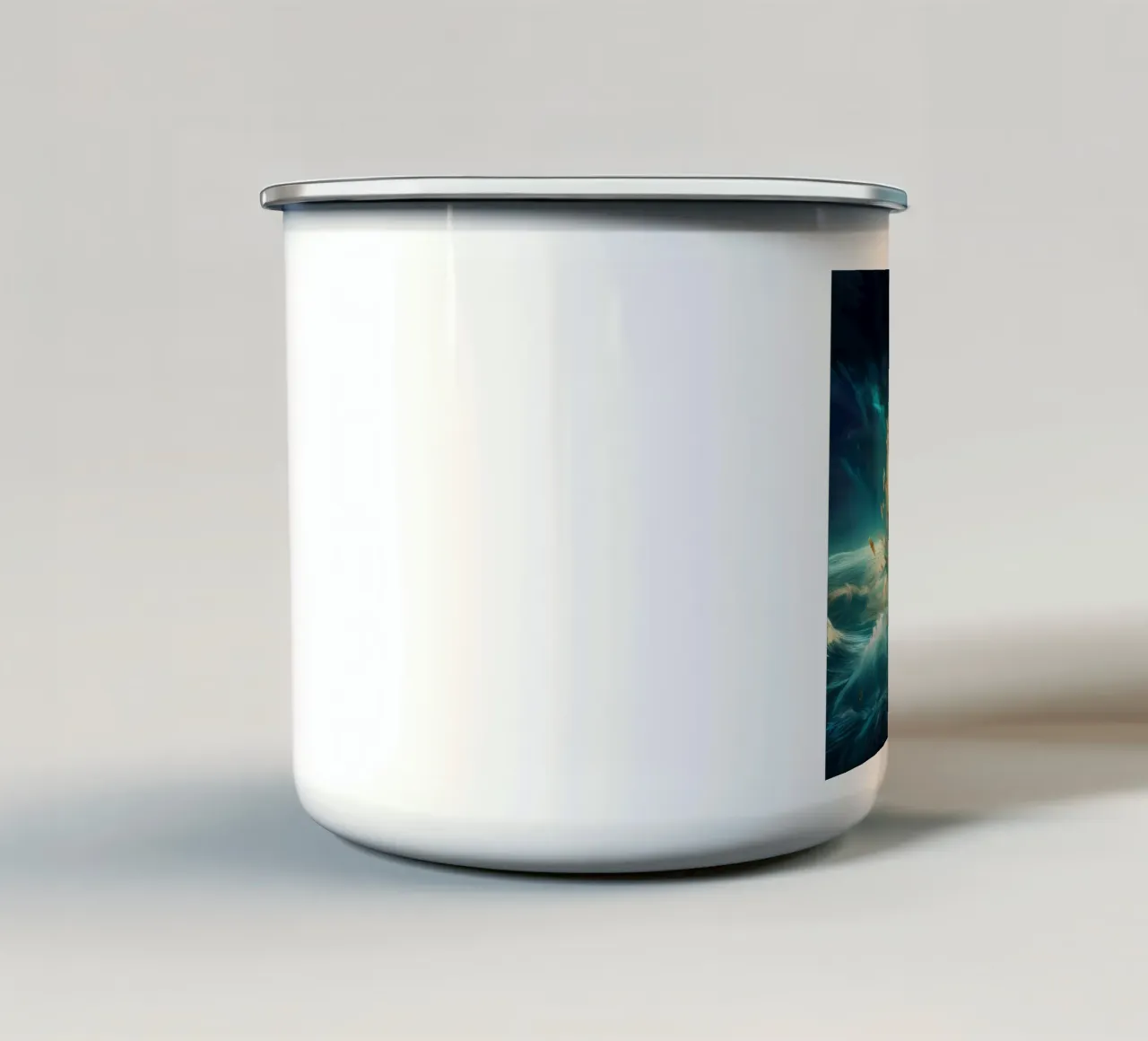 pavone5 tazza in smalto da kimmindmuse