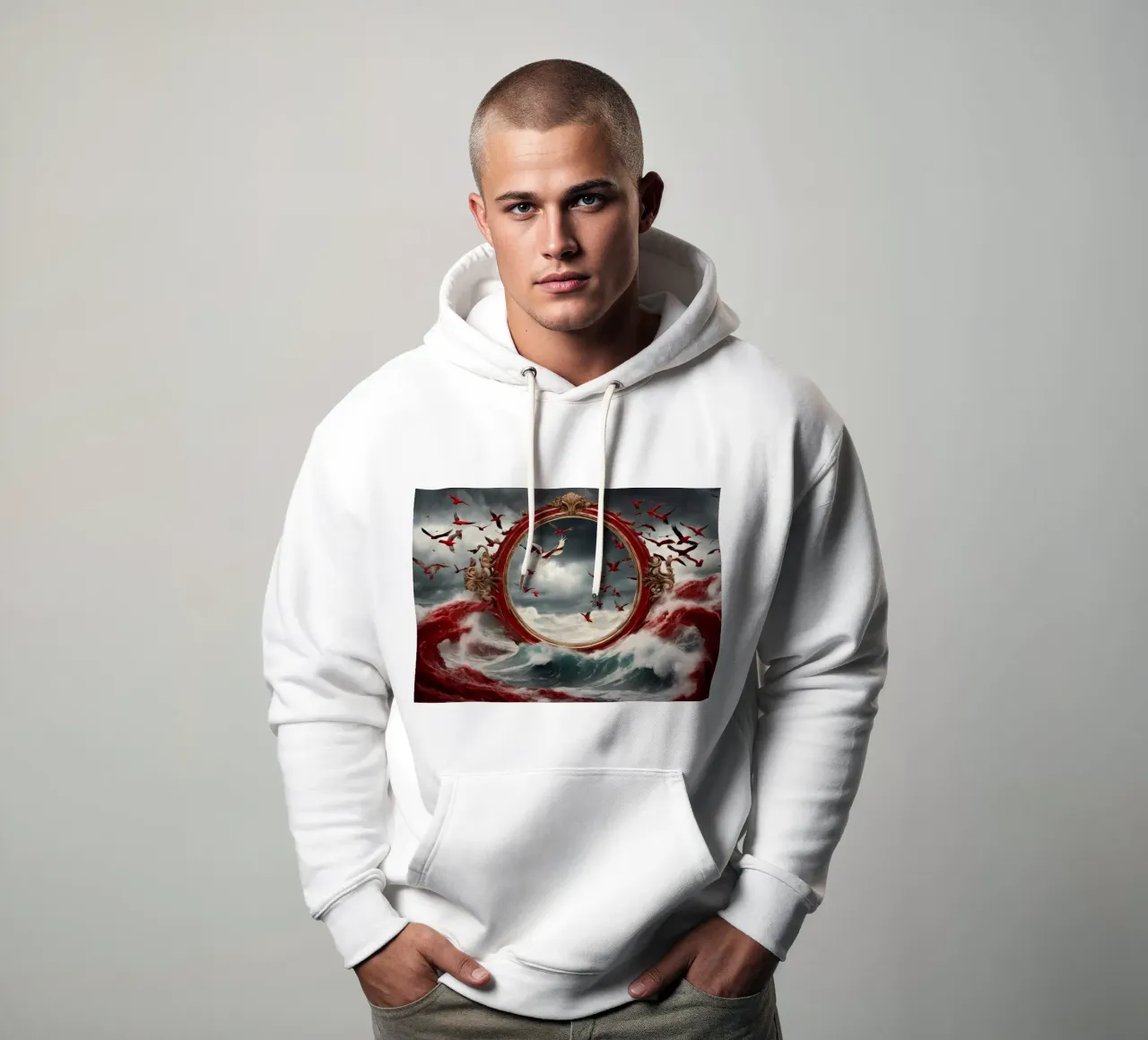 uccelli felpa con cappuccio da kimmindmuse