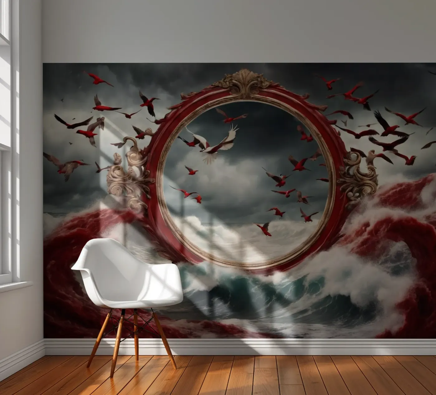 birds fotobehang van kimmindmuse