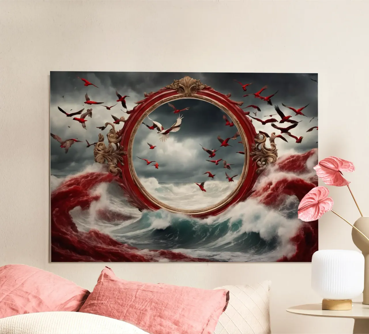 birds poster with plastic frame by kimmindmuse