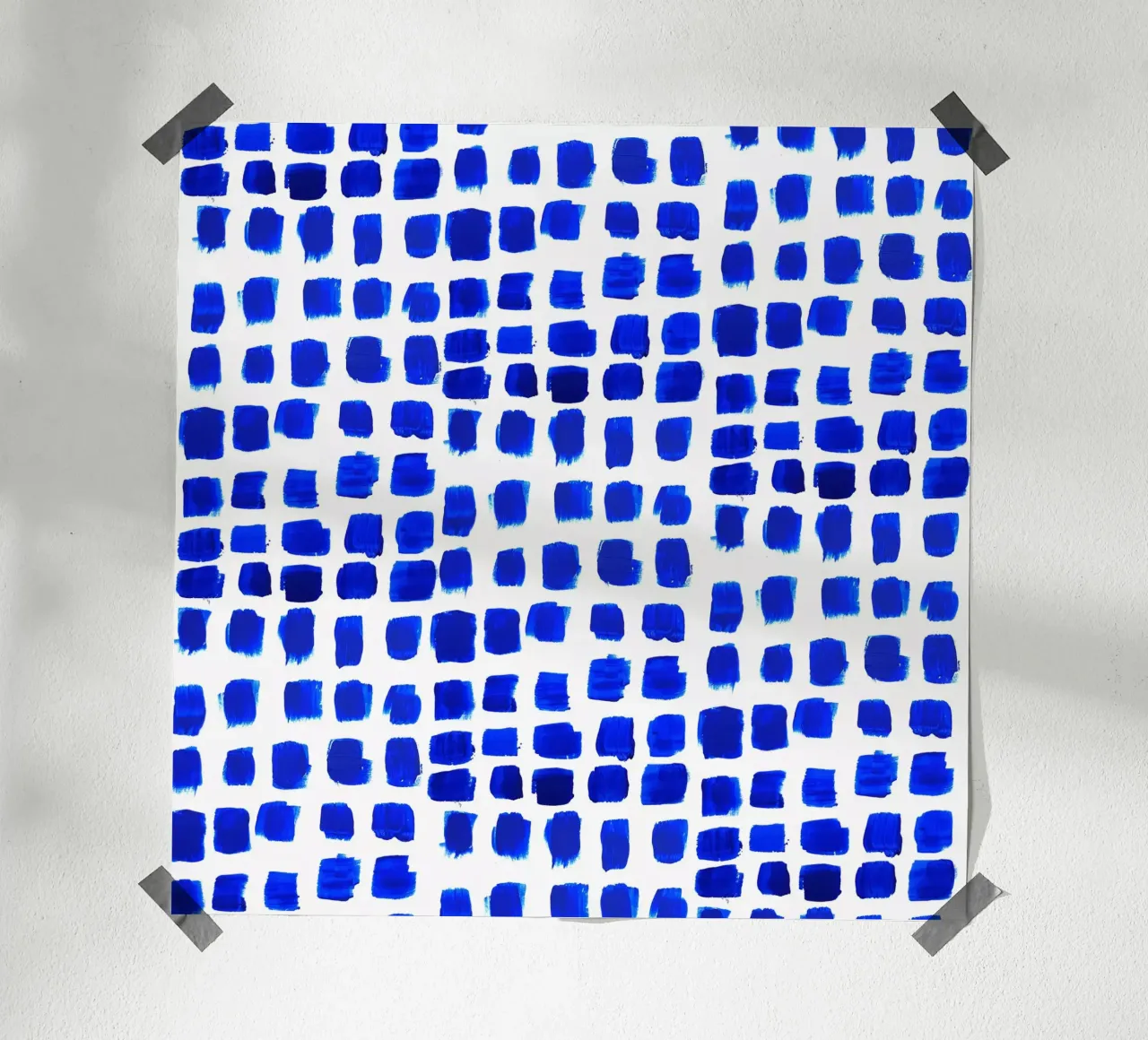 Blue Paint Dabs poster da sabidussi