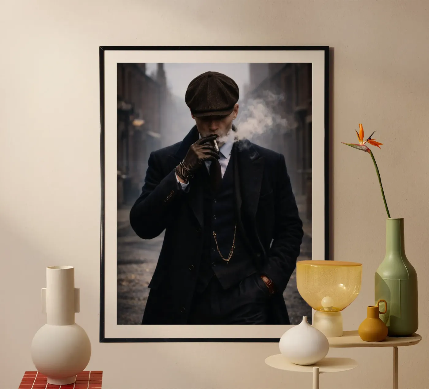 Männer mit Zigarette Poster von Deemoll