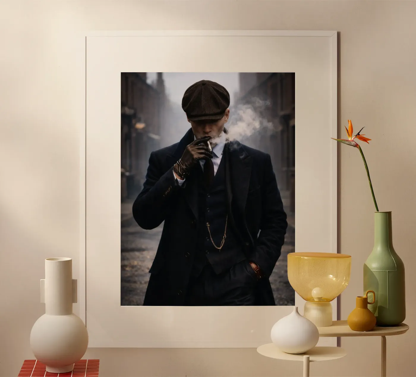 Männer mit Zigarette Poster von Deemoll