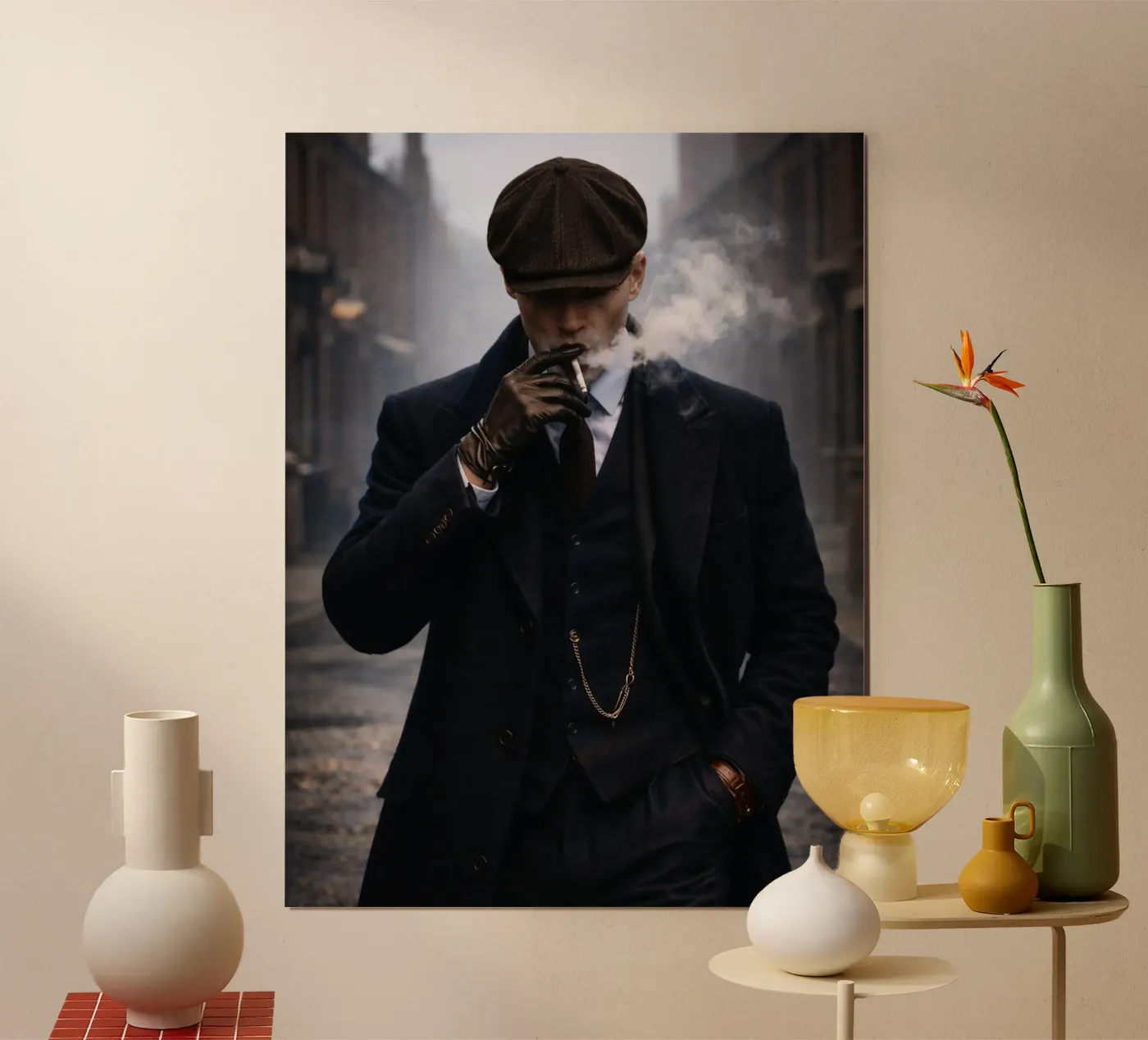 Männer mit Zigarette Poster von Deemoll