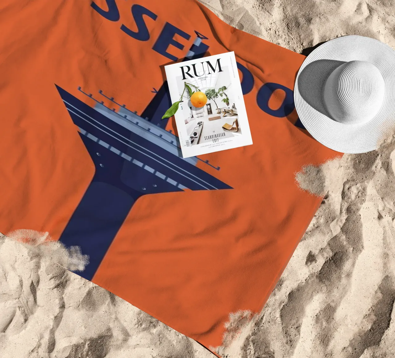 Düsseldorf beach towel by Designliga Products GmbH & Co. KG
