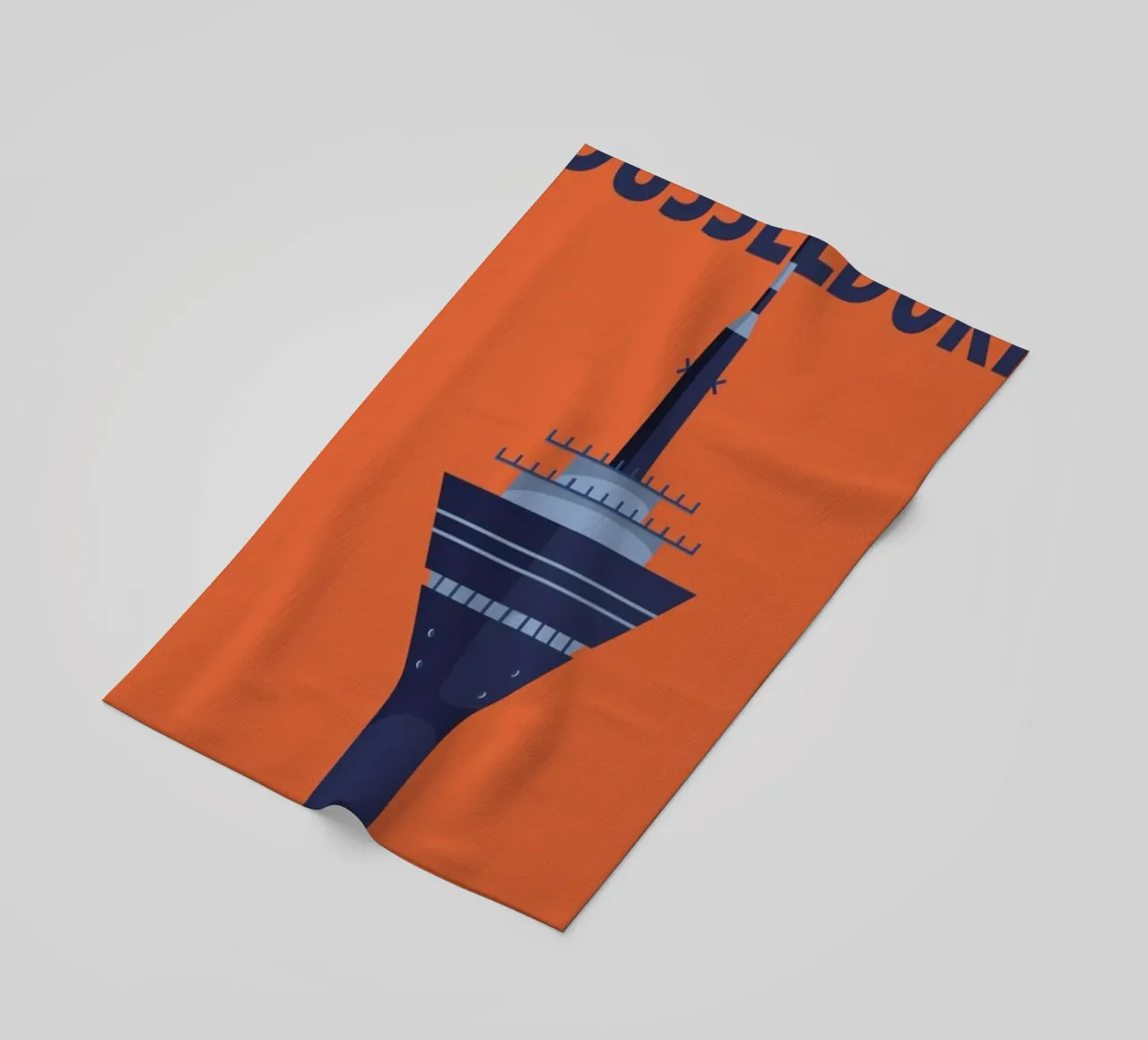 Düsseldorf beach towel by Designliga Products GmbH & Co. KG