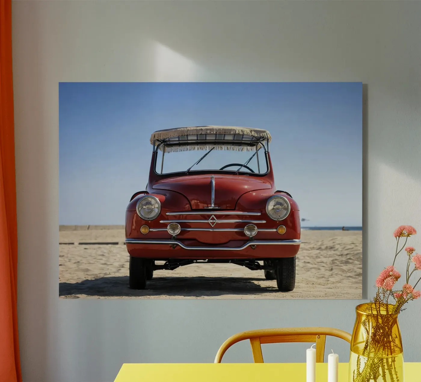 auto rossa d'epoca plexiglass da Deemoll