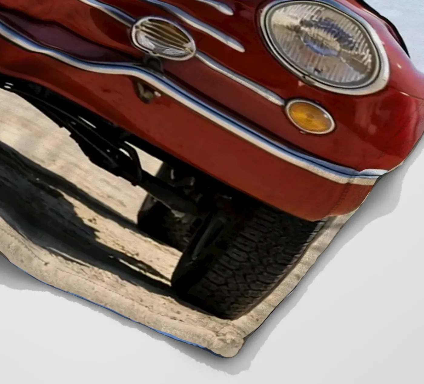Oldtimer in Rot Fleecedecke von Deemoll