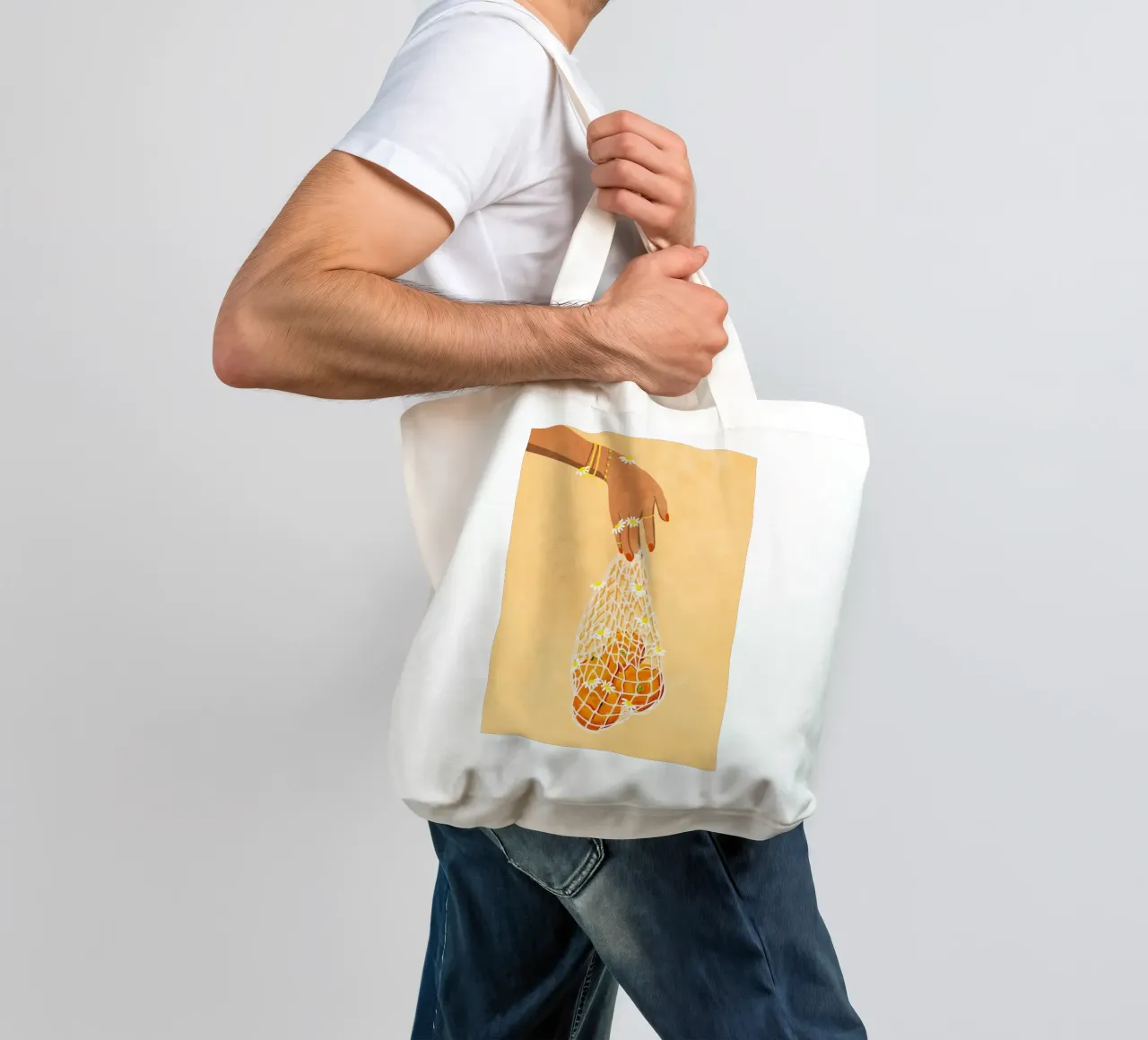 Fresh Oranges borsa in juta da Illustration Raissa Oltmanns