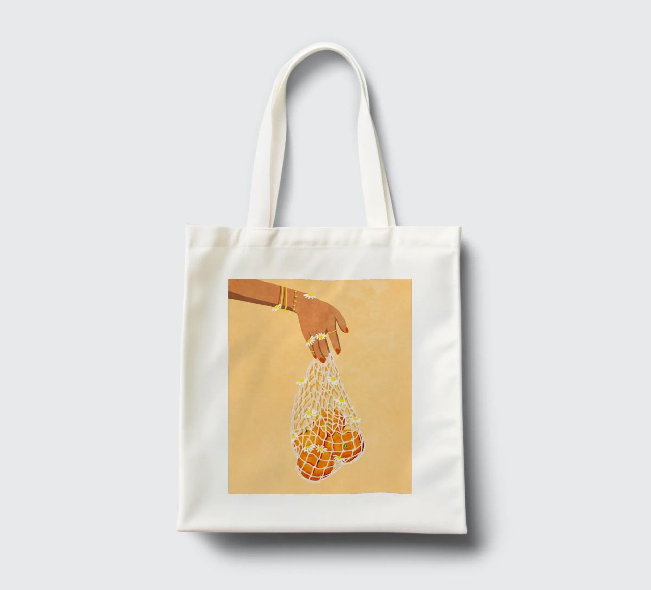 Fresh Oranges borsa in juta da Illustration Raissa Oltmanns