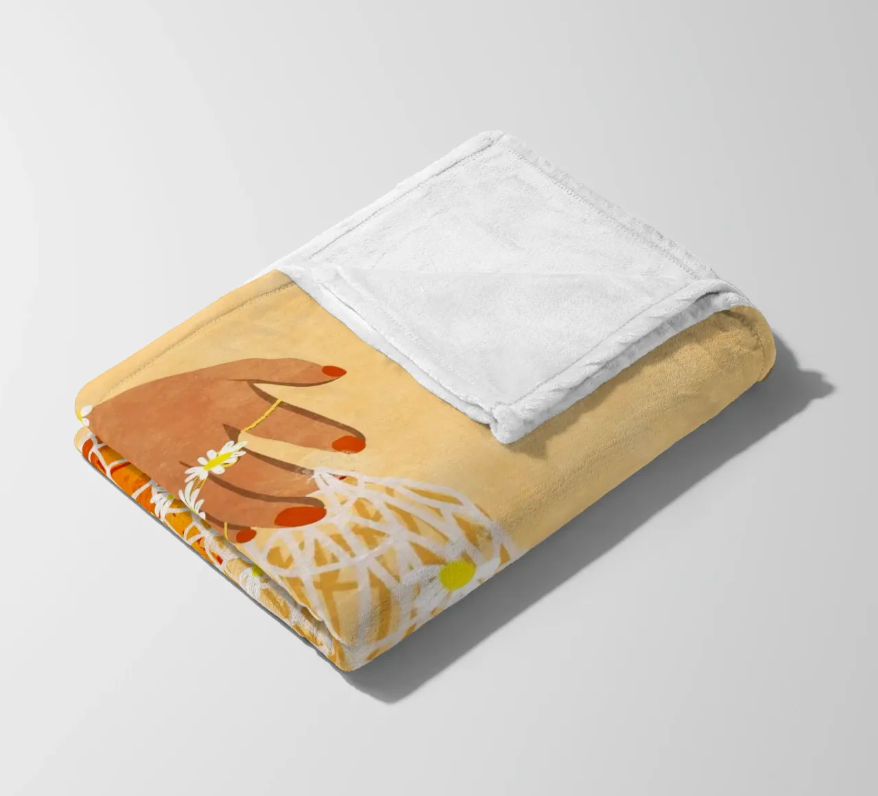 Fresh Oranges coperta in pile da Illustration Raissa Oltmanns
