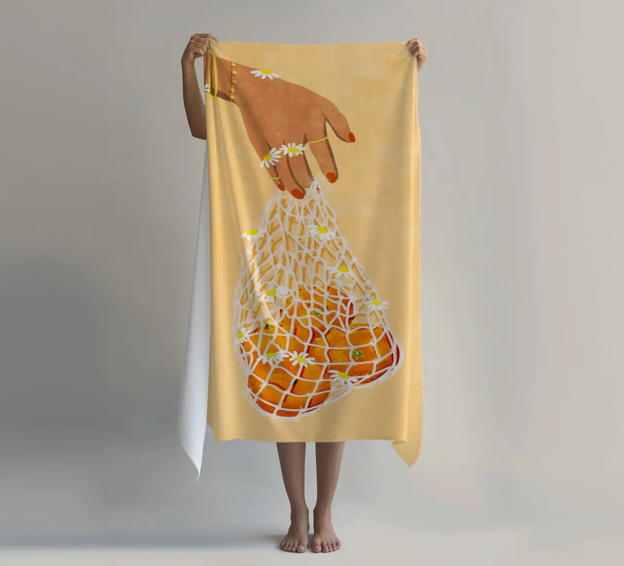 Fresh Oranges telo mare da Illustration Raissa Oltmanns