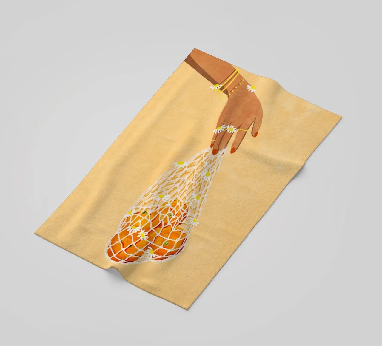 Fresh Oranges telo mare da Illustration Raissa Oltmanns