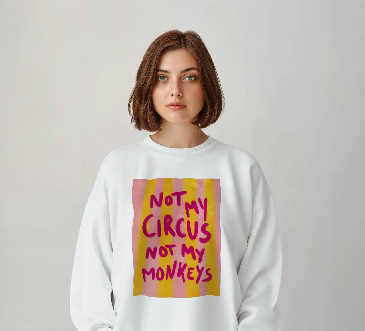 Not my Circus not my Monkeys sweat de Illustration Raissa Oltmanns