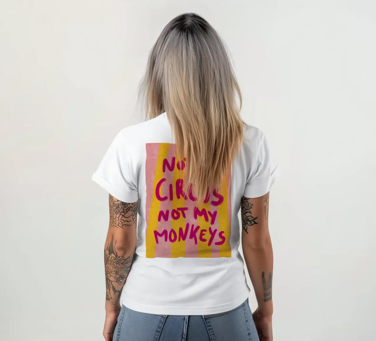 Not my Circus not my Monkeys t-shirt da Illustration Raissa Oltmanns