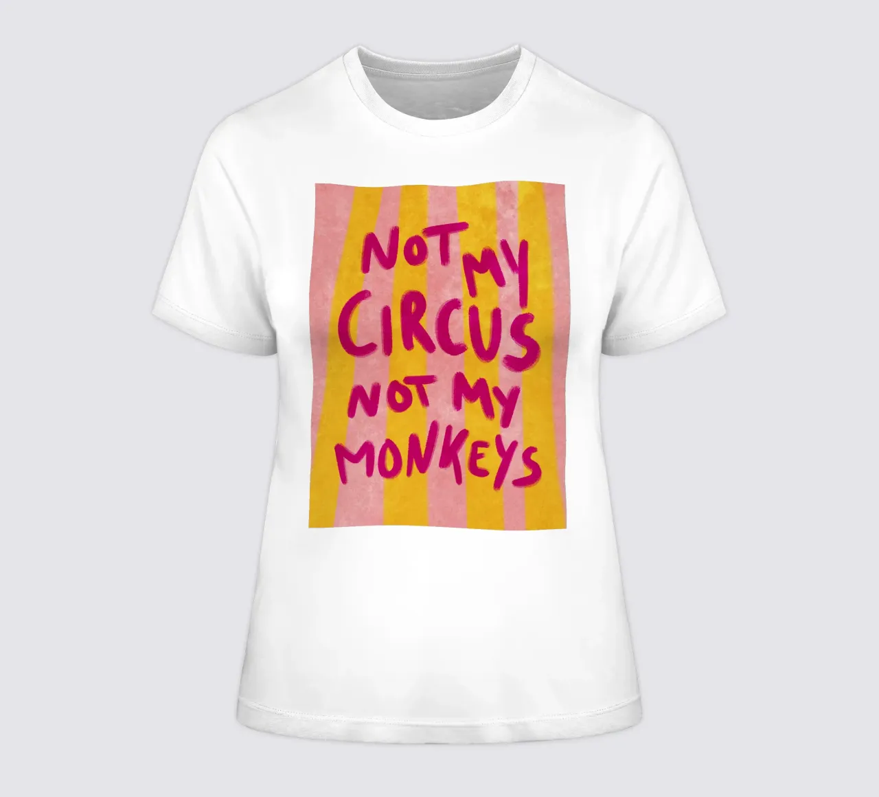Not my Circus not my Monkeys t-shirt da donna da Illustration Raissa Oltmanns
