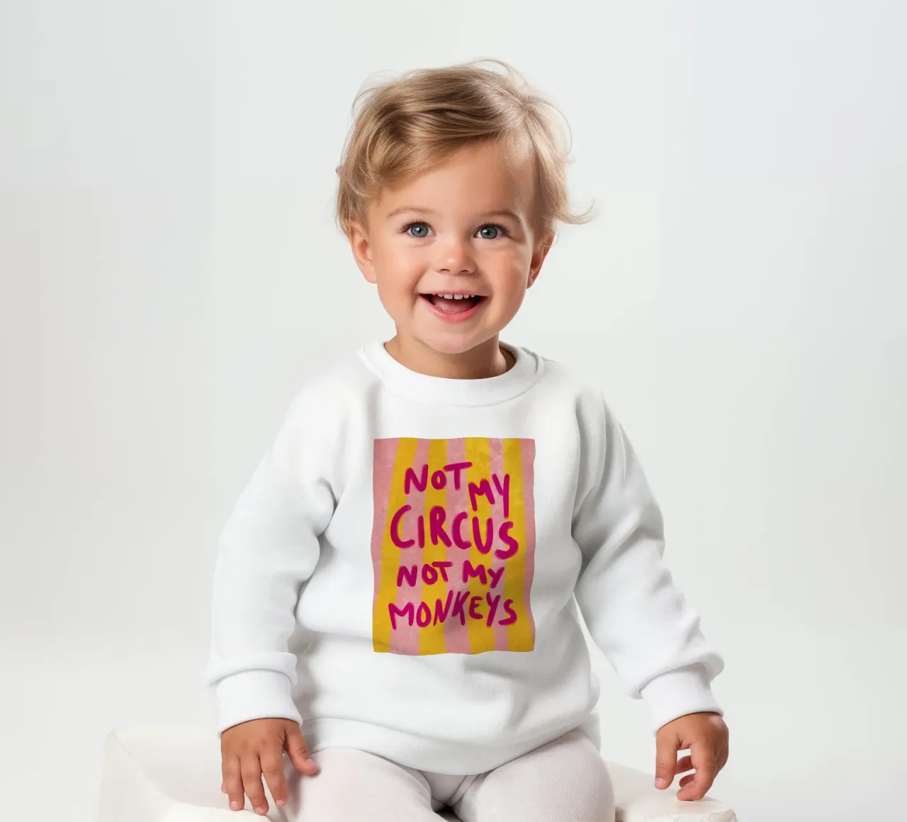 Not my Circus not my Monkeys Baby Sweatshirt von Illustration Raissa Oltmanns