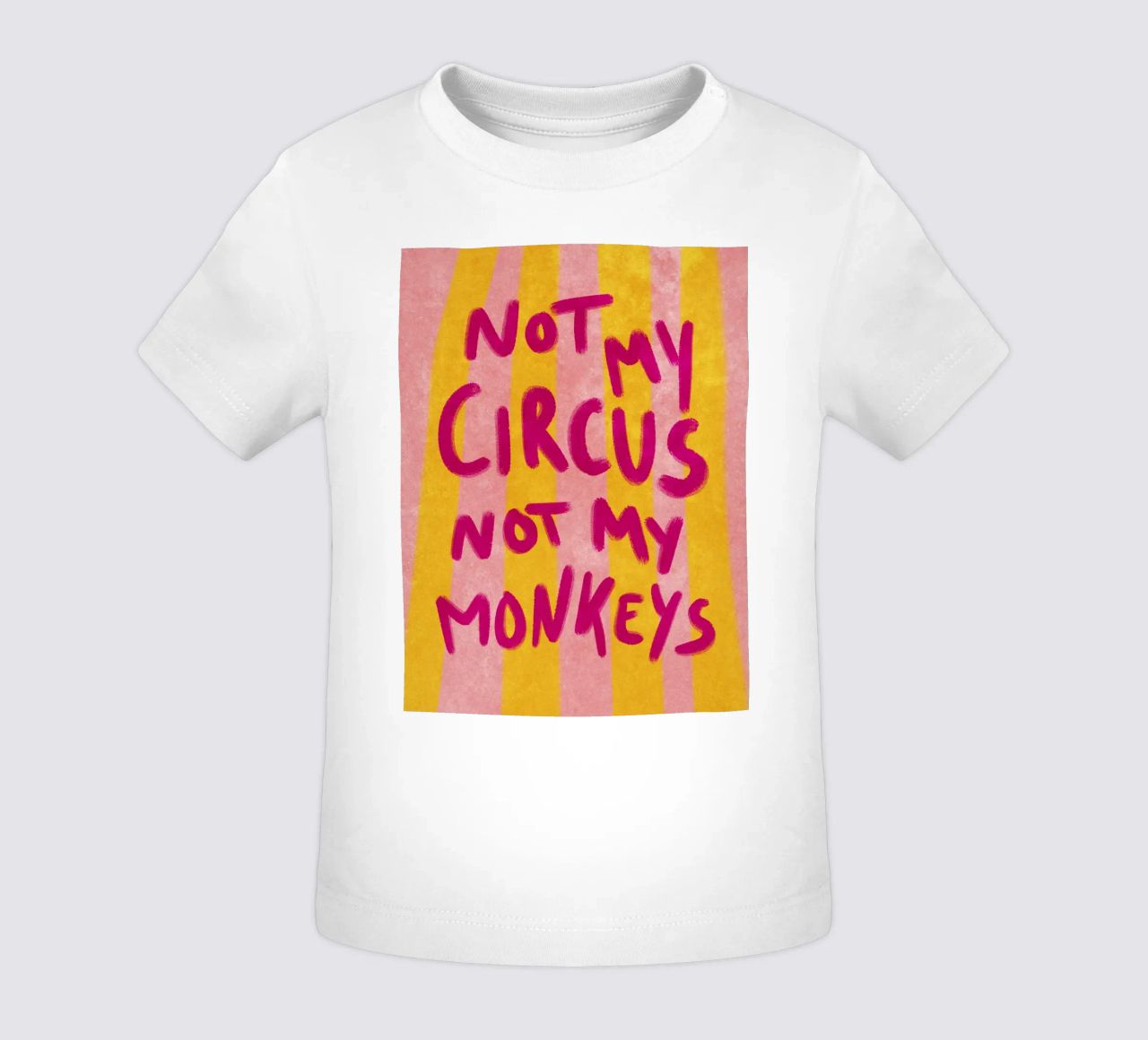 Not my Circus not my Monkeys maglietta neonato da Illustration Raissa Oltmanns