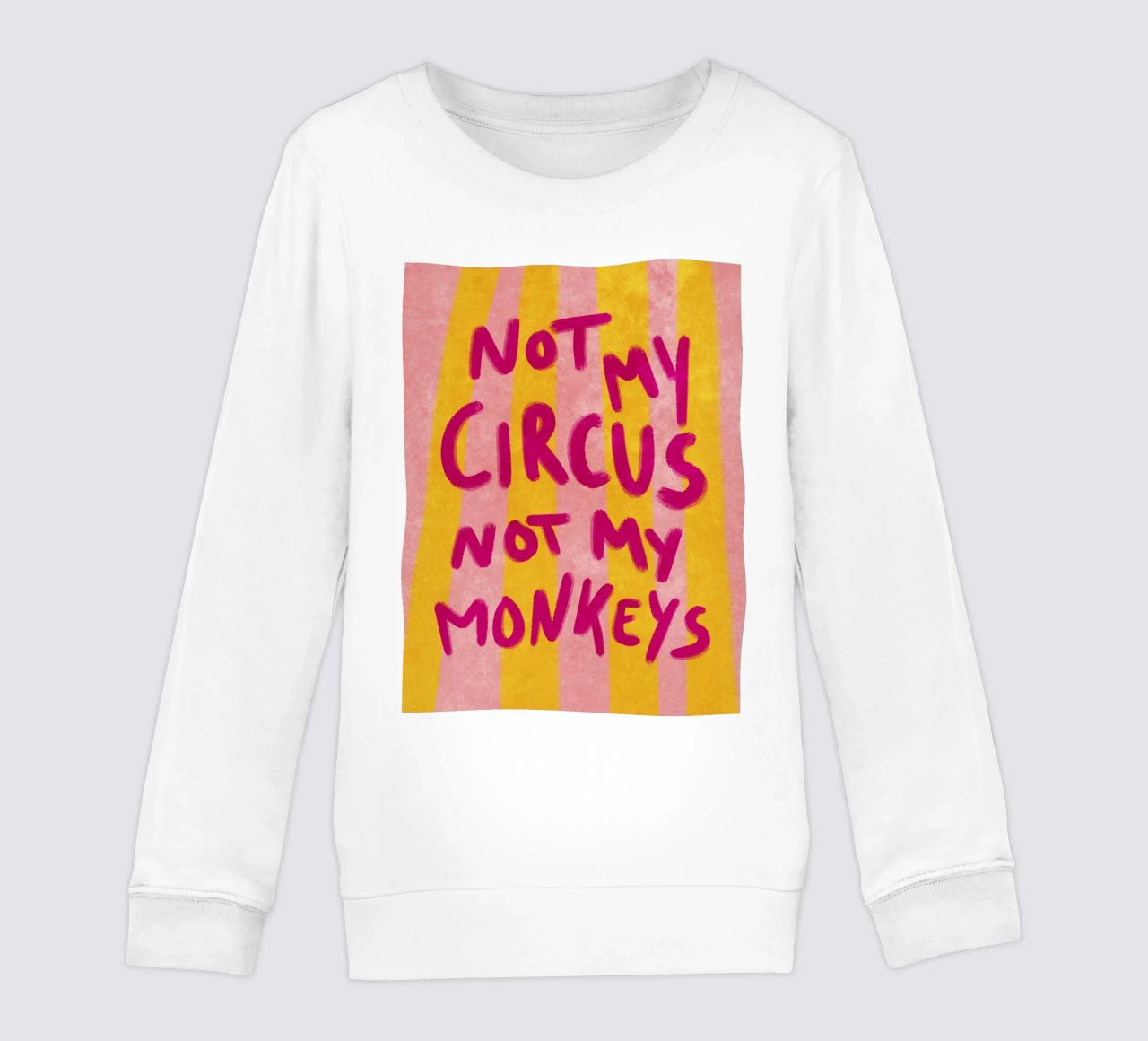 Not my Circus not my Monkeys felpa bambino da Illustration Raissa Oltmanns