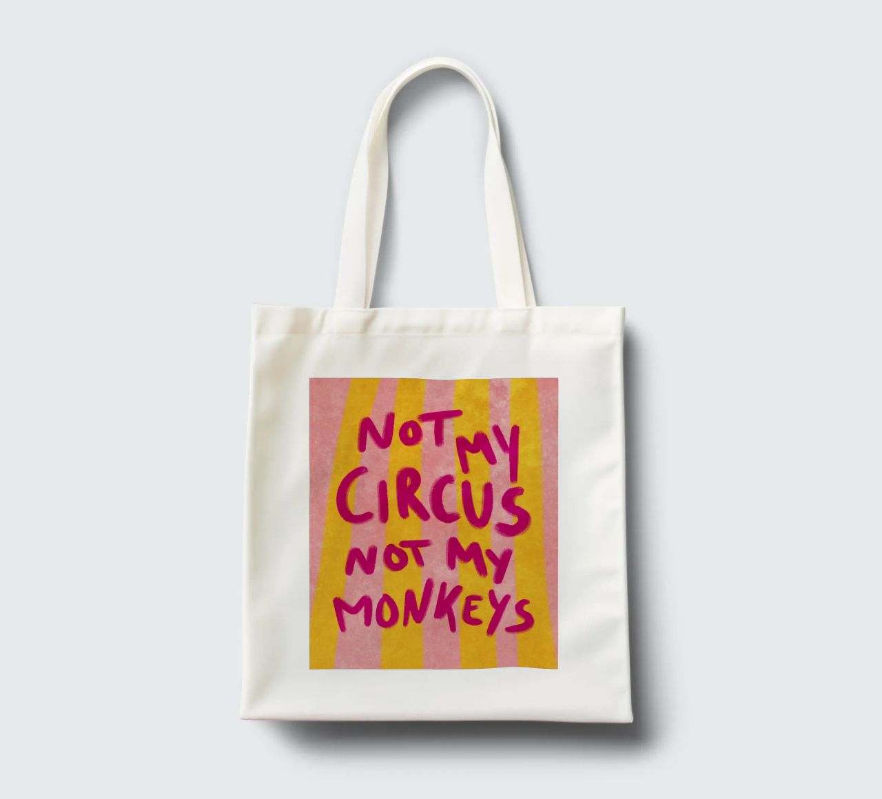 Not my Circus not my Monkeys Jutebeutel von Illustration Raissa Oltmanns