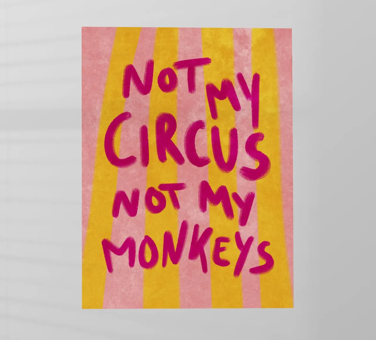 Not my Circus not my Monkeys pellicola backlit da Illustration Raissa Oltmanns