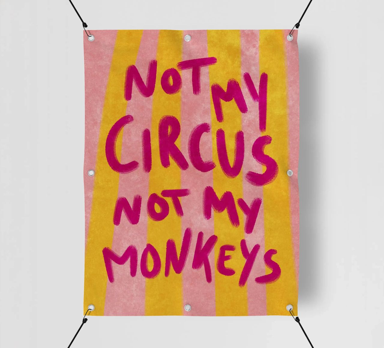 Not my Circus not my Monkeys PVC Plane von Illustration Raissa Oltmanns