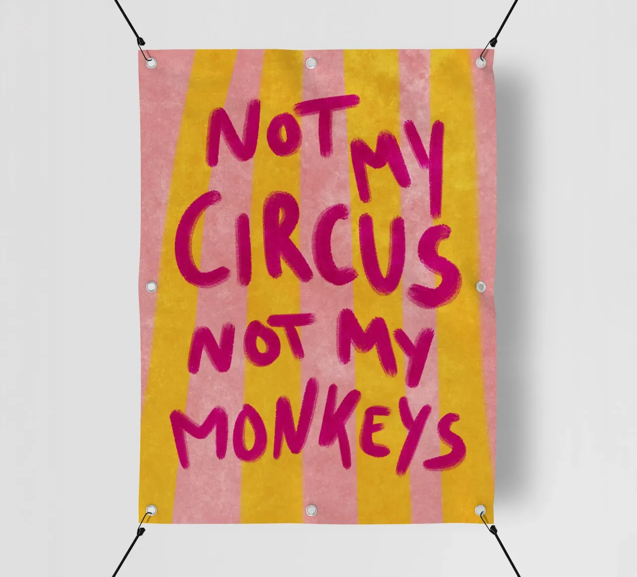 Not my Circus not my Monkeys telo in pvc da Illustration Raissa Oltmanns