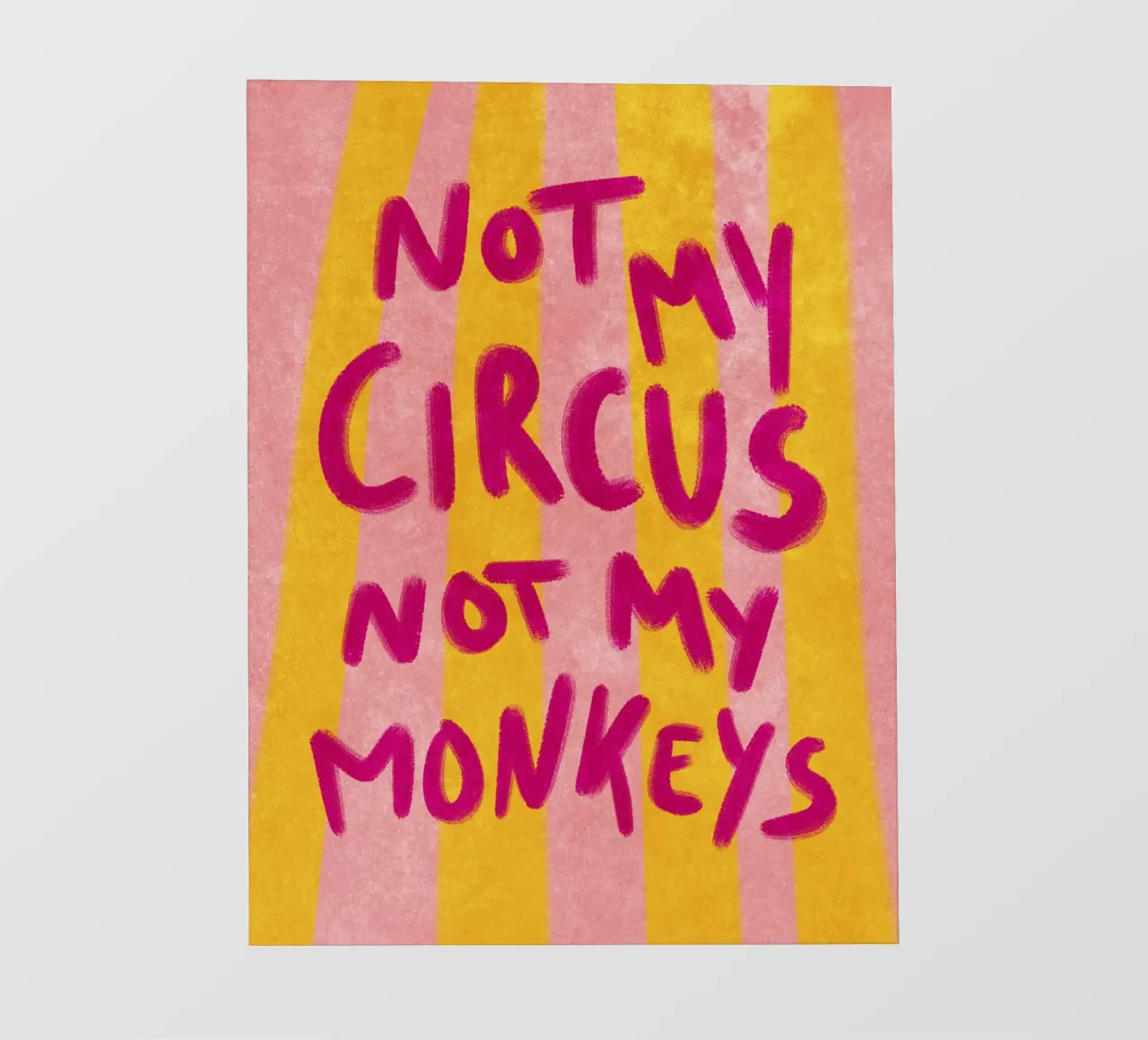 Not my Circus not my Monkeys telo in pvc da Illustration Raissa Oltmanns