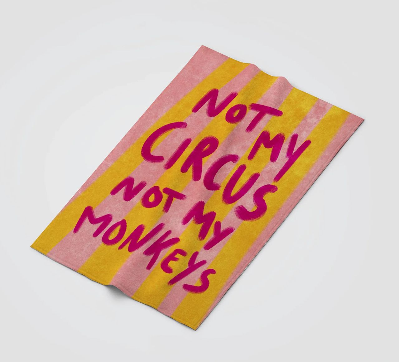 Not my Circus not my Monkeys Fleecedecke von Illustration Raissa Oltmanns