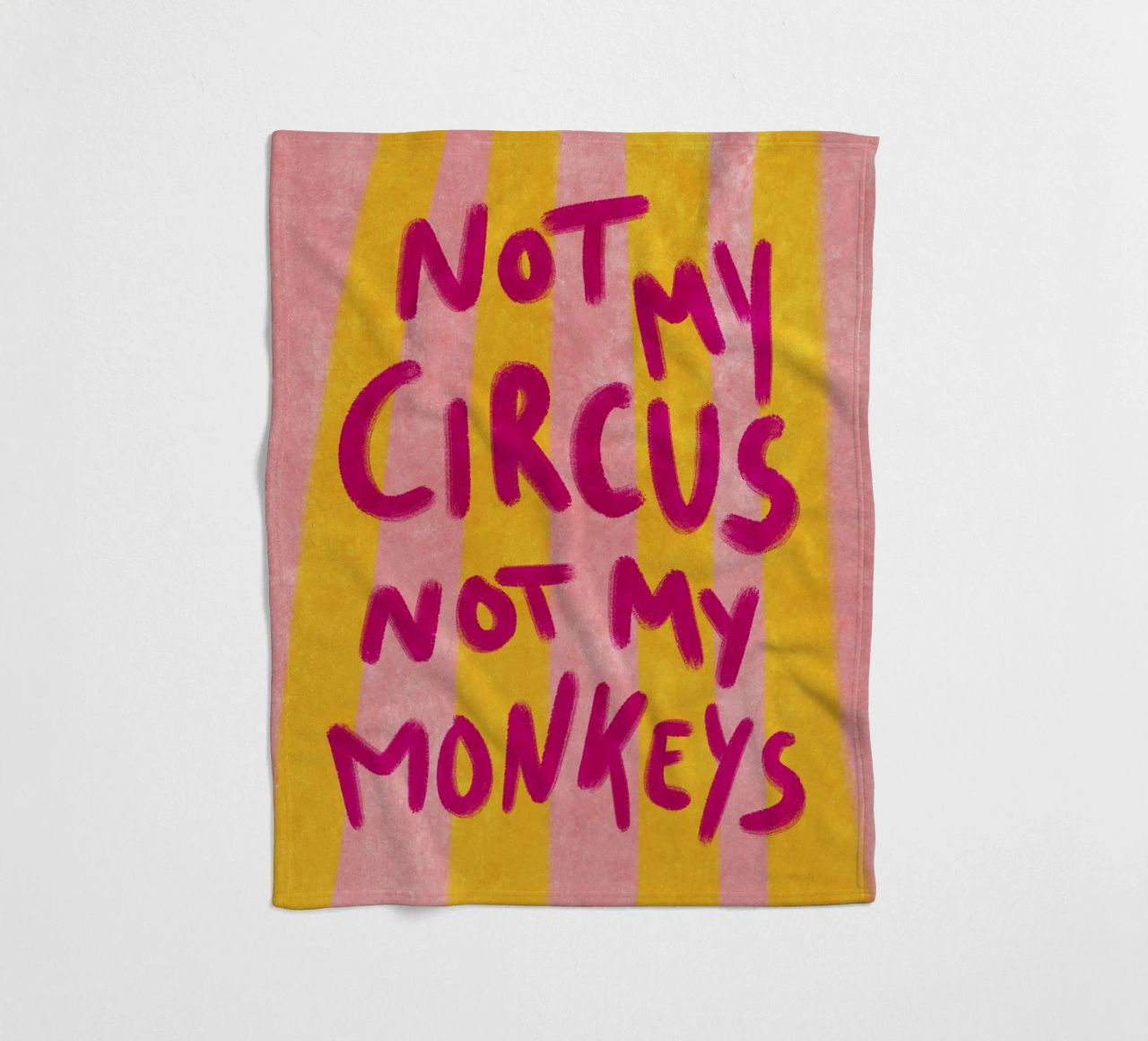 Not my Circus not my Monkeys Fleecedecke von Illustration Raissa Oltmanns