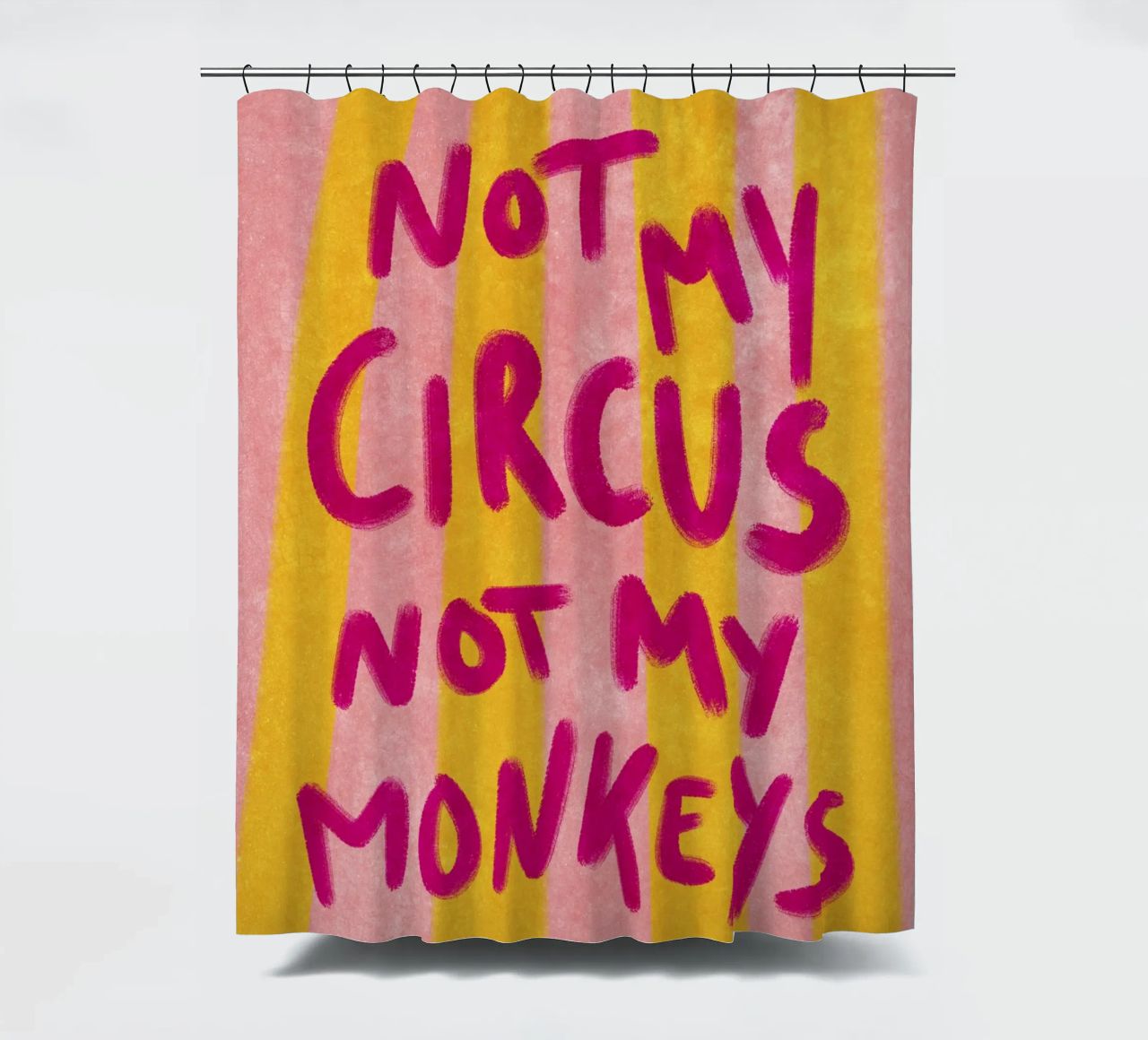 Not my Circus not my Monkeys Duschvorhang von Illustration Raissa Oltmanns