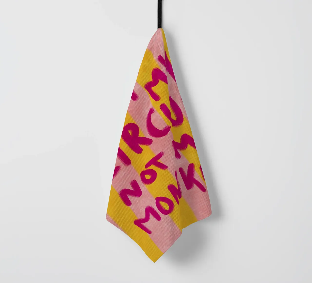 Not my Circus not my Monkeys torchon de Illustration Raissa Oltmanns