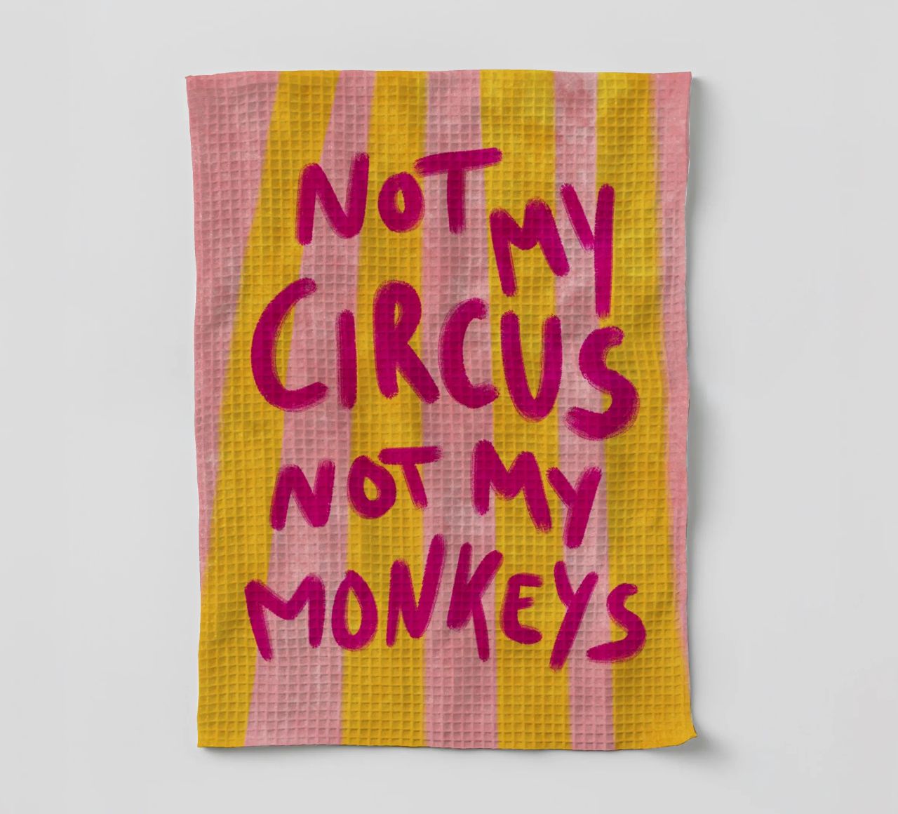 Not my Circus not my Monkeys Geschirrtuch von Illustration Raissa Oltmanns