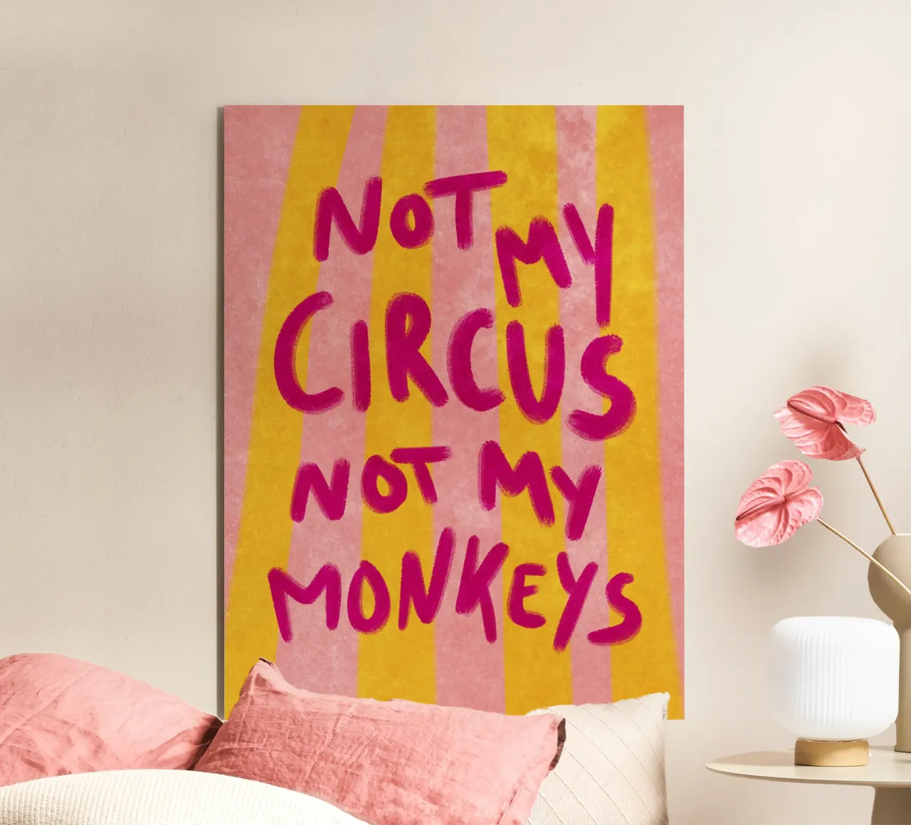 Not my Circus not my Monkeys pannello forex da Illustration Raissa Oltmanns