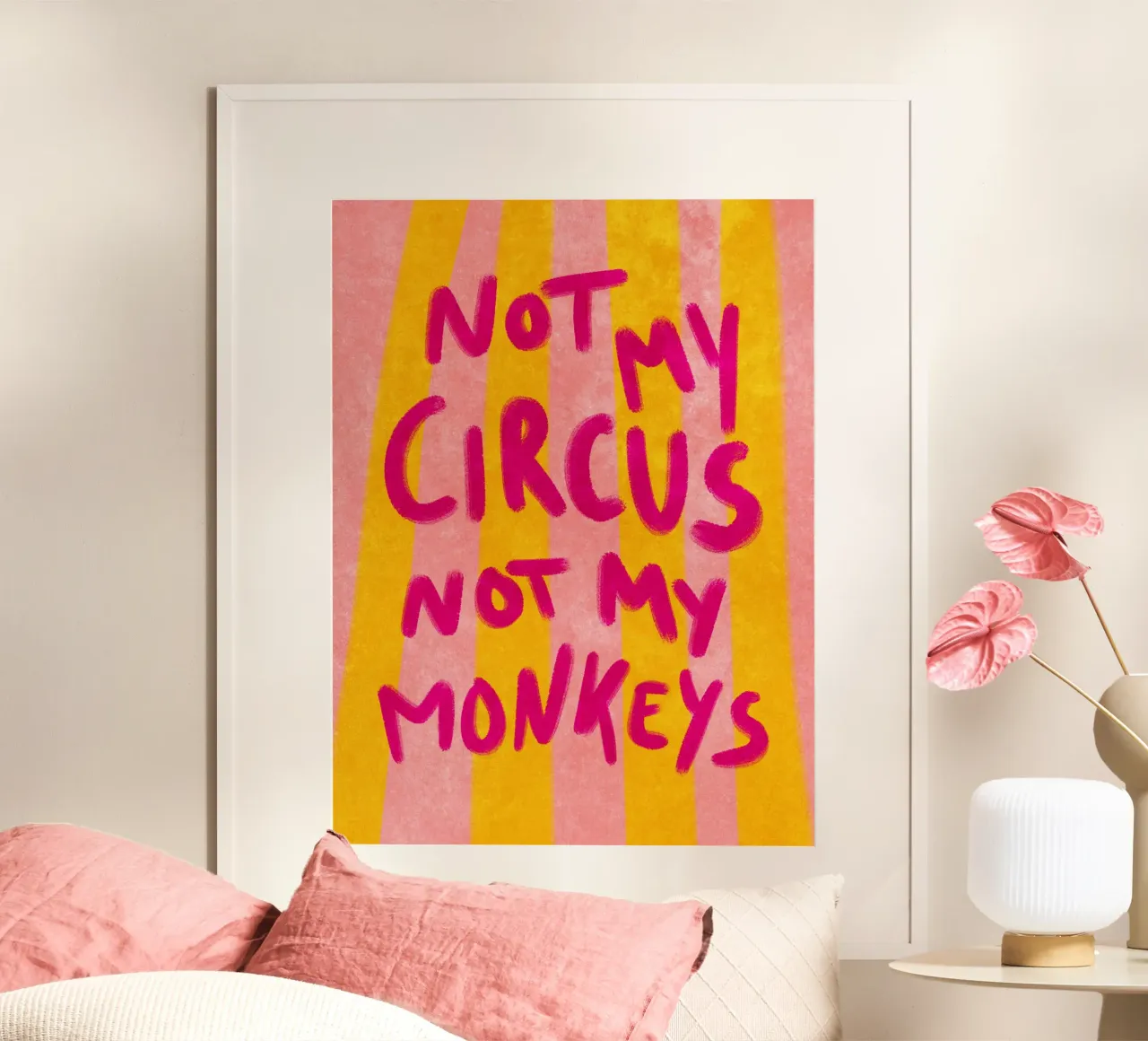 Not my Circus not my Monkeys poster de Illustration Raissa Oltmanns