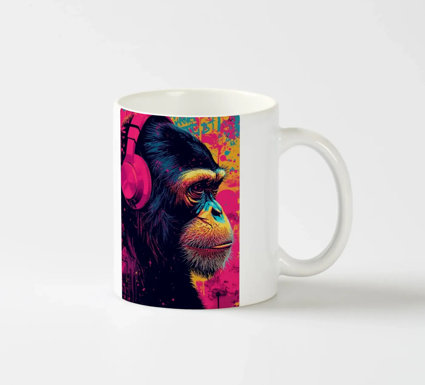 PopMonkey ceramic mug by DigiWunderwerk
