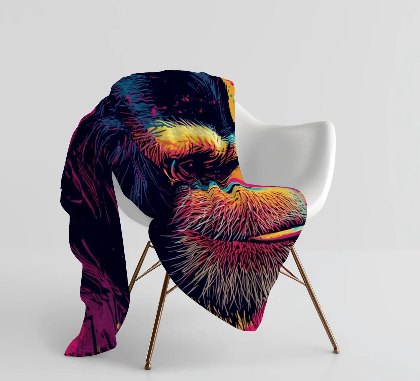 PopMonkey fleecedeken van DigiWunderwerk