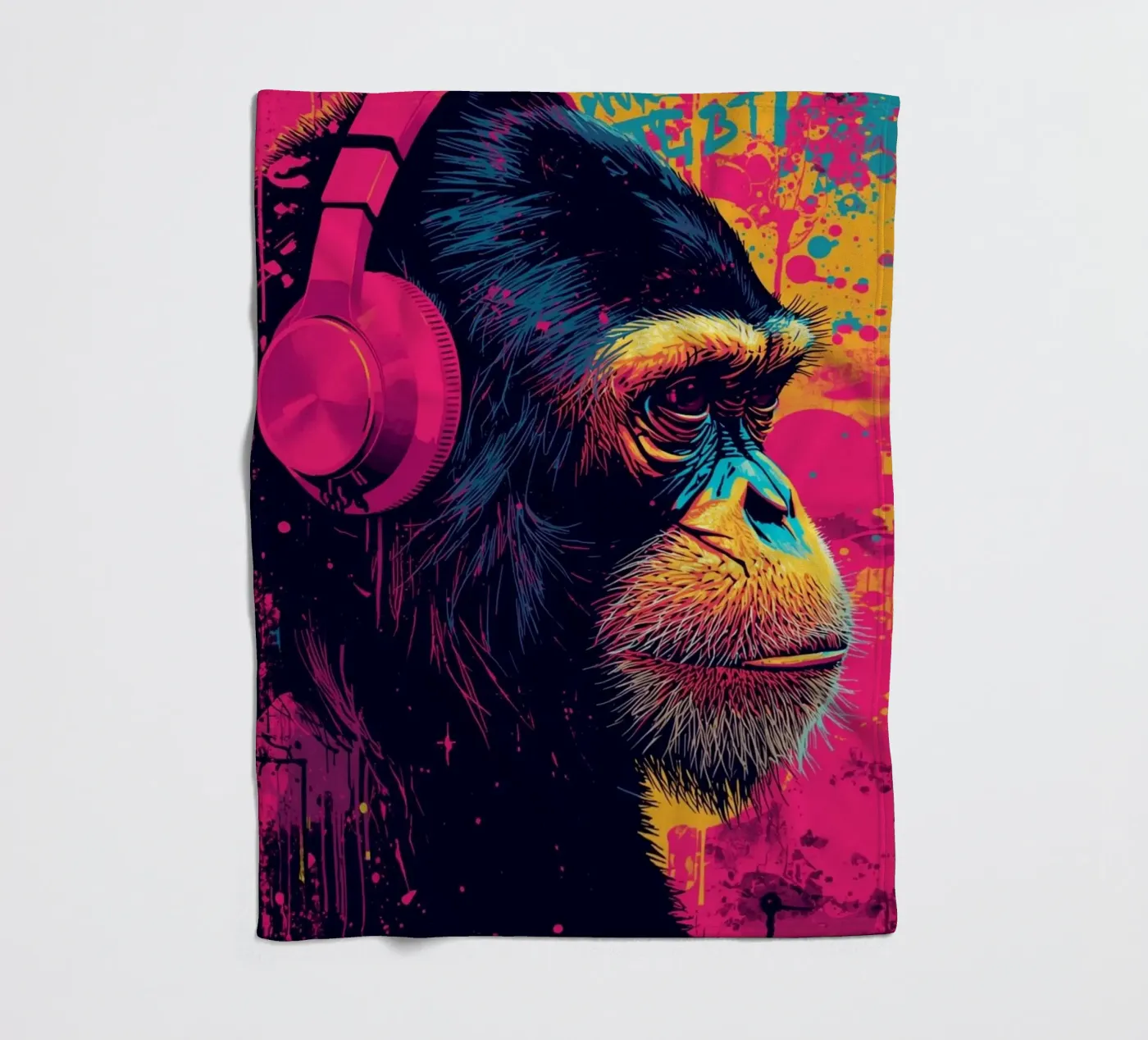 PopMonkey fleecedeken van DigiWunderwerk