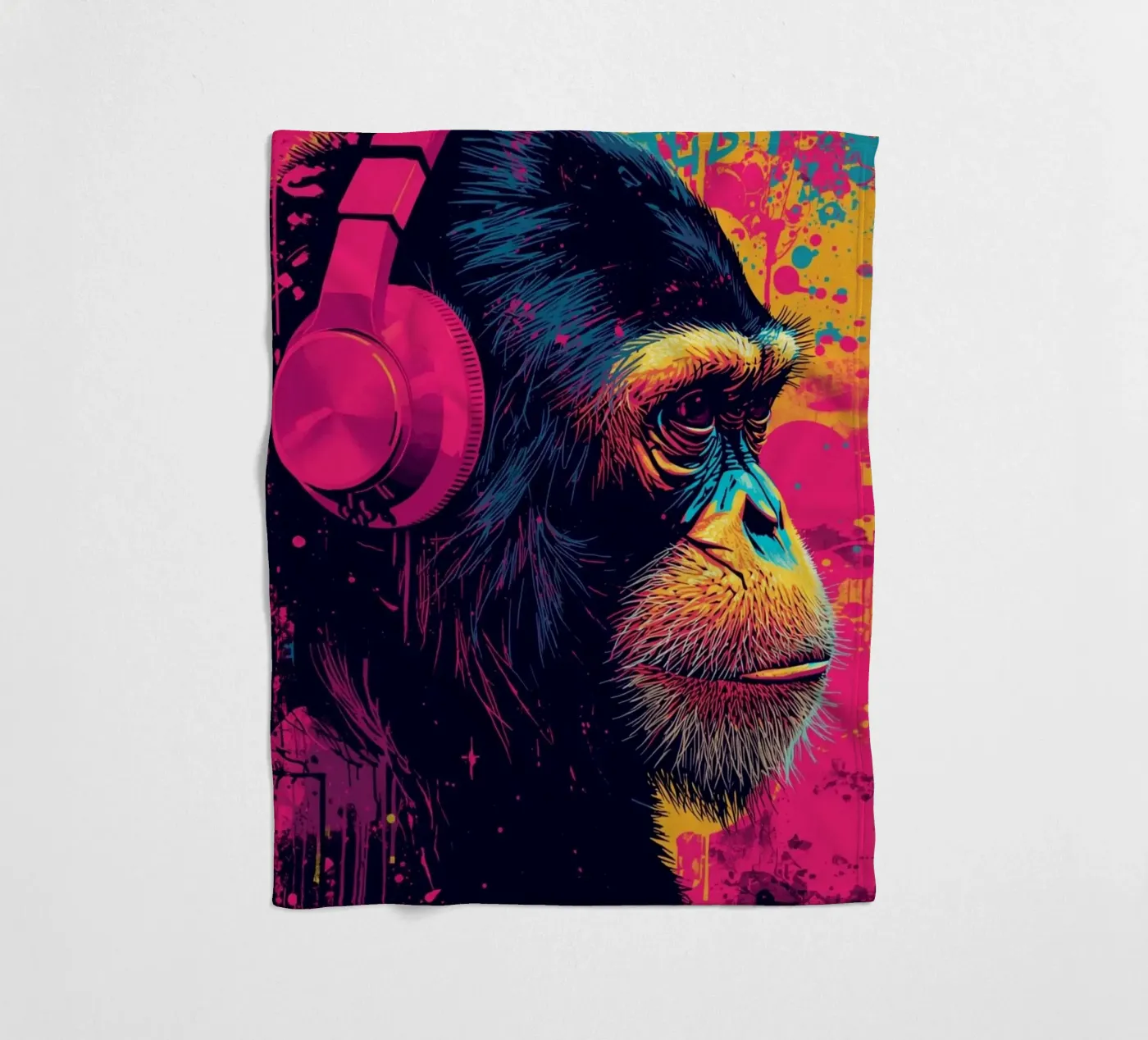 PopMonkey fleecedeken van DigiWunderwerk