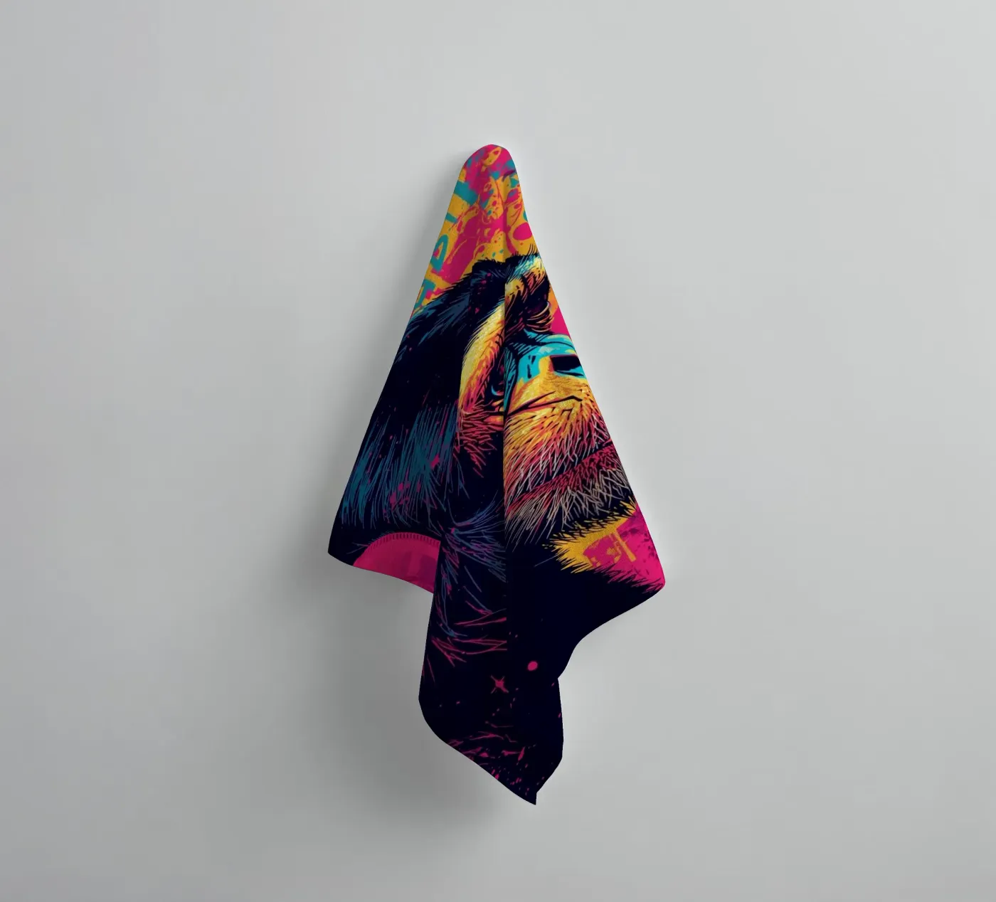 PopMonkey badhanddoek van DigiWunderwerk