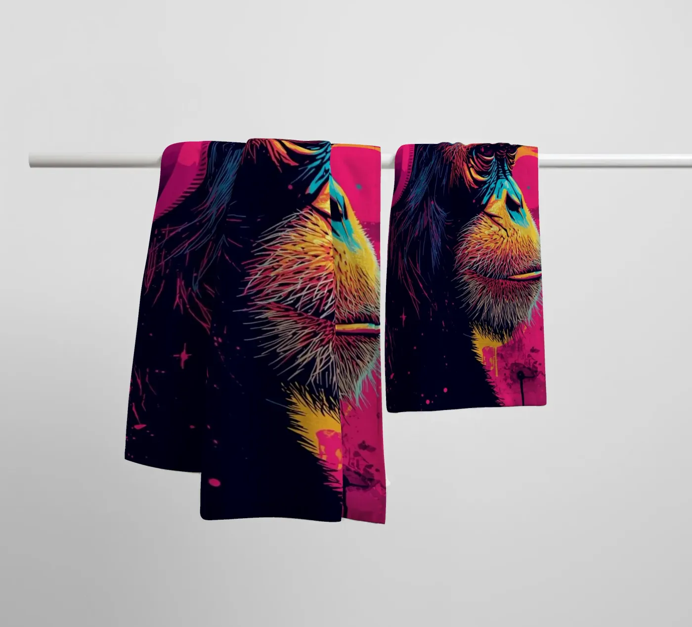 PopMonkey badhanddoek van DigiWunderwerk