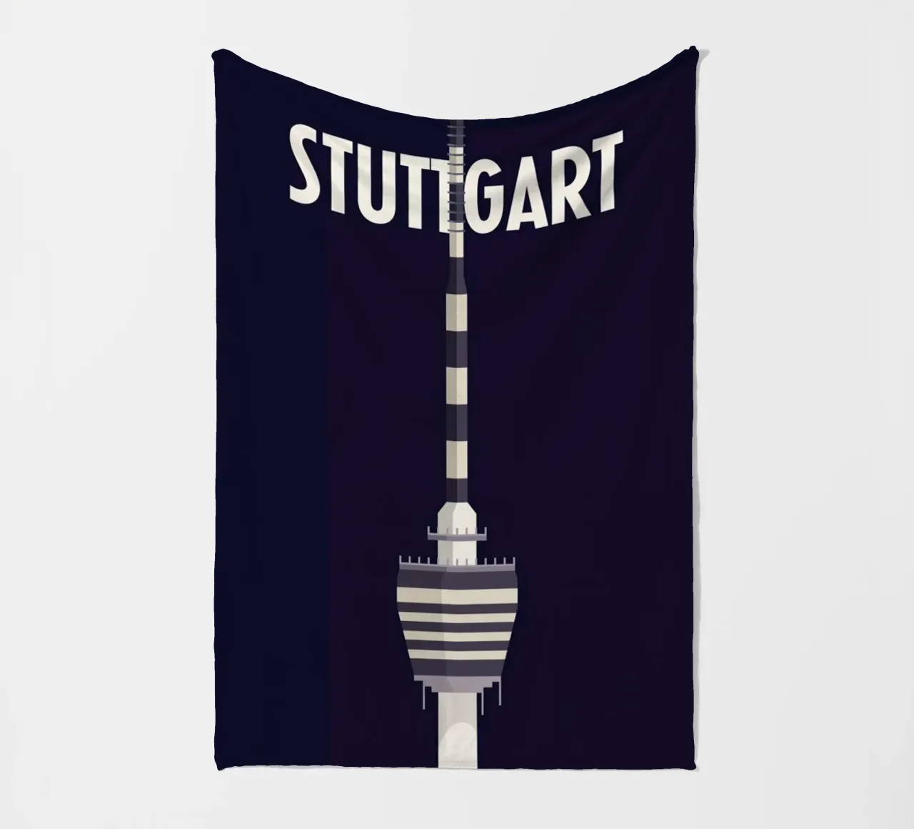 Stuttgart Fleecedecke von Designliga Products GmbH & Co. KG