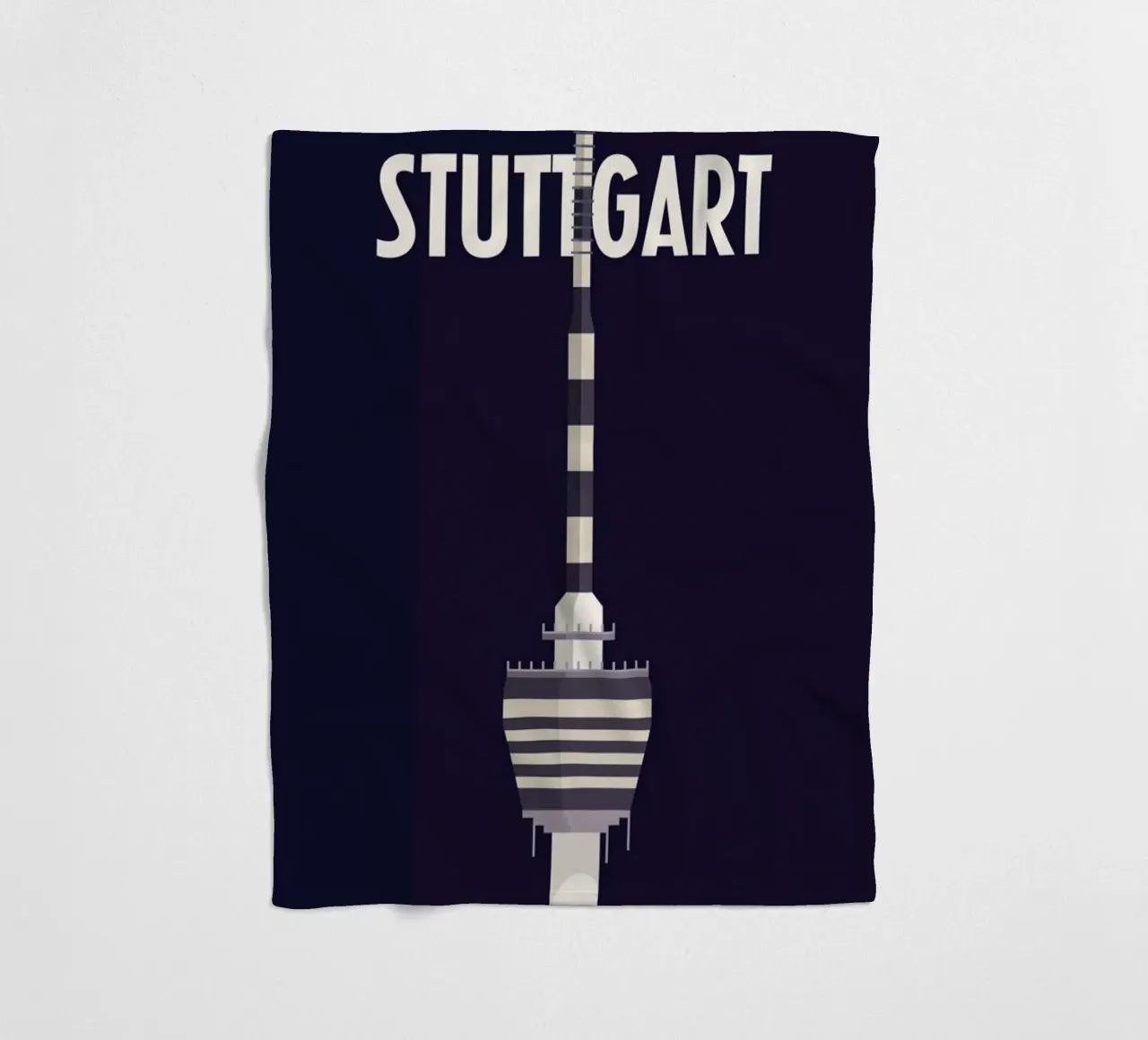 Stuttgart Fleecedecke von Designliga Products GmbH & Co. KG