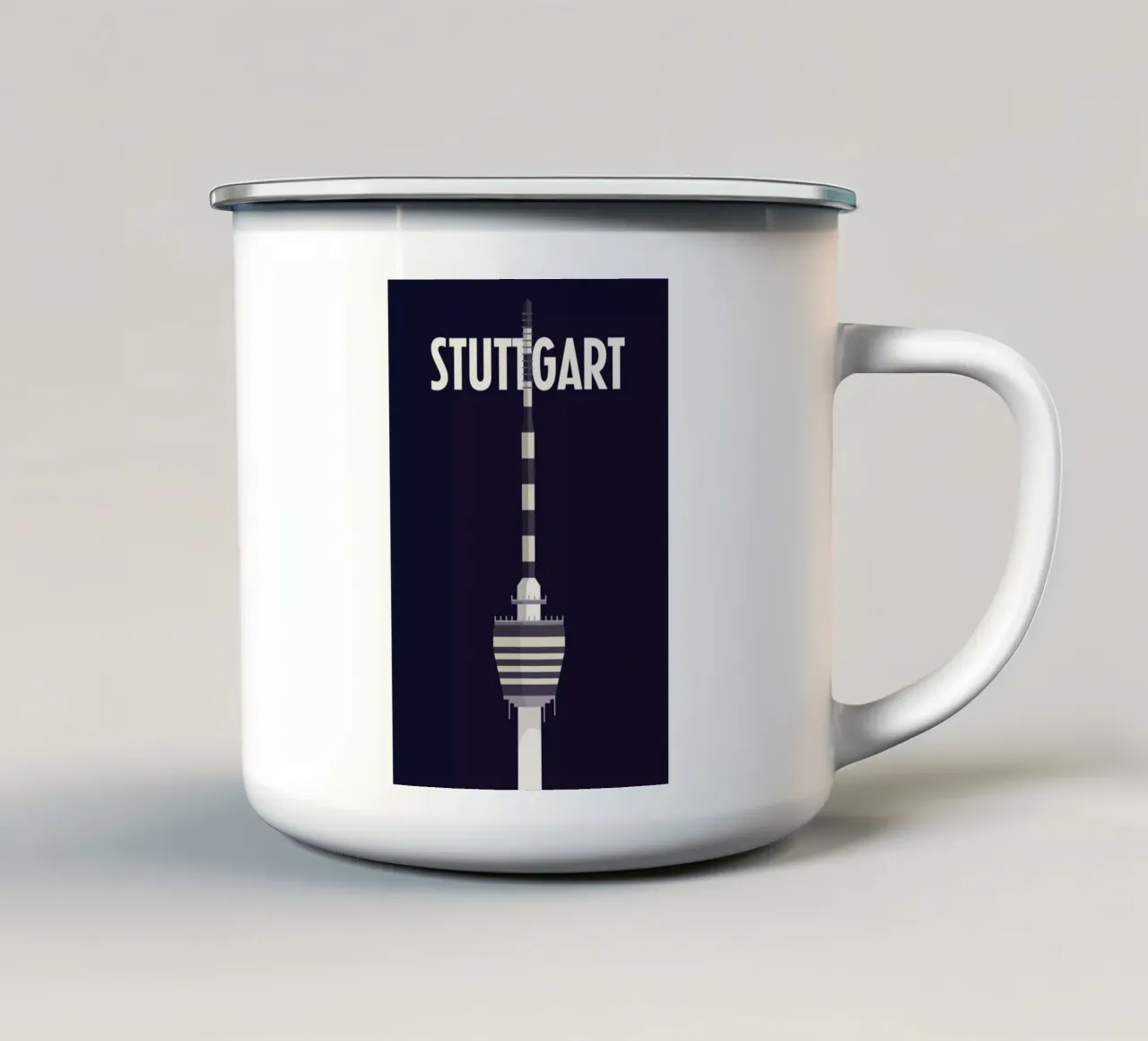 Stuttgart tazza in smalto da Designliga Products GmbH & Co. KG