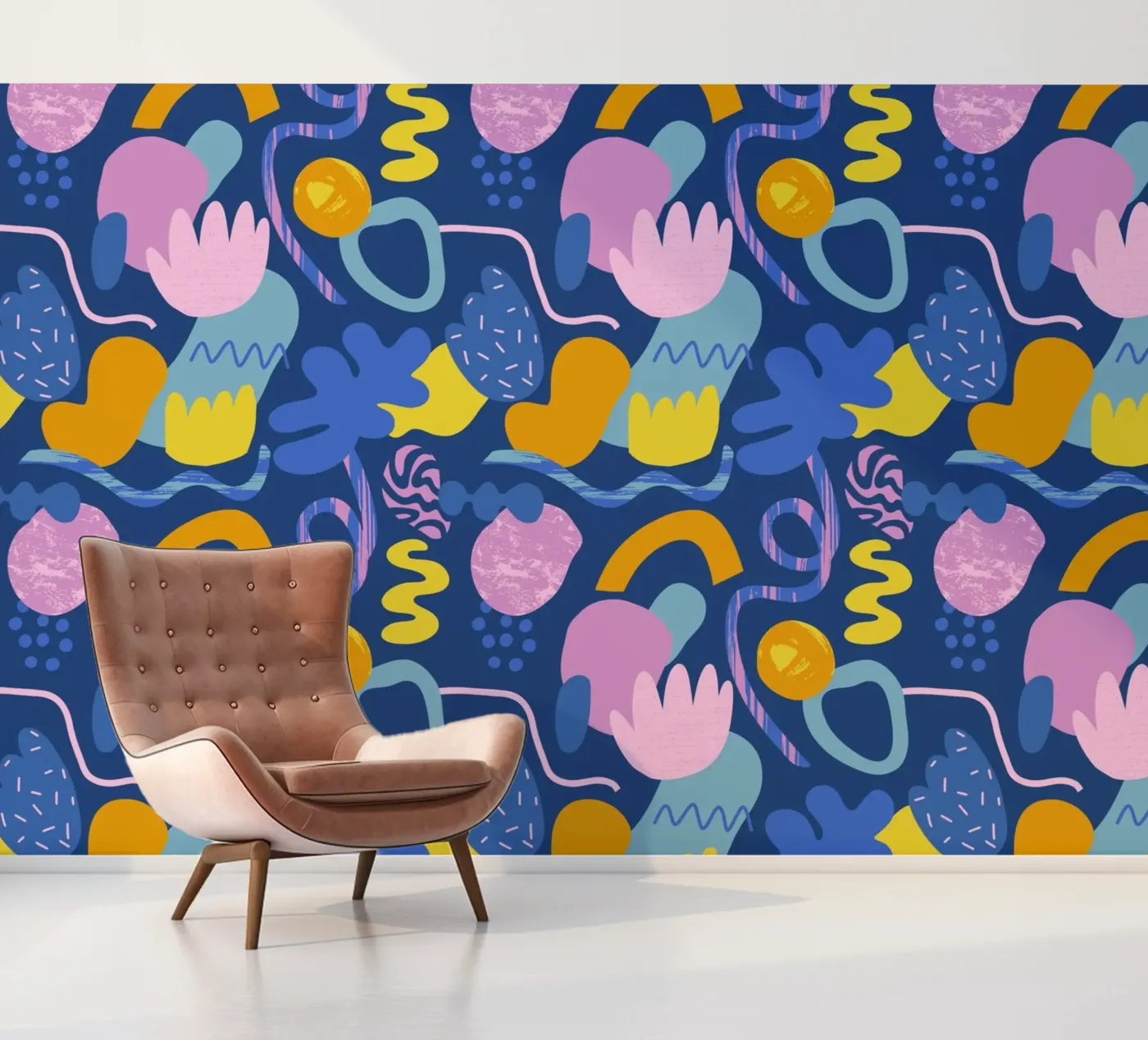 Funky Elements Pattern No 01 fotobehang van treechild