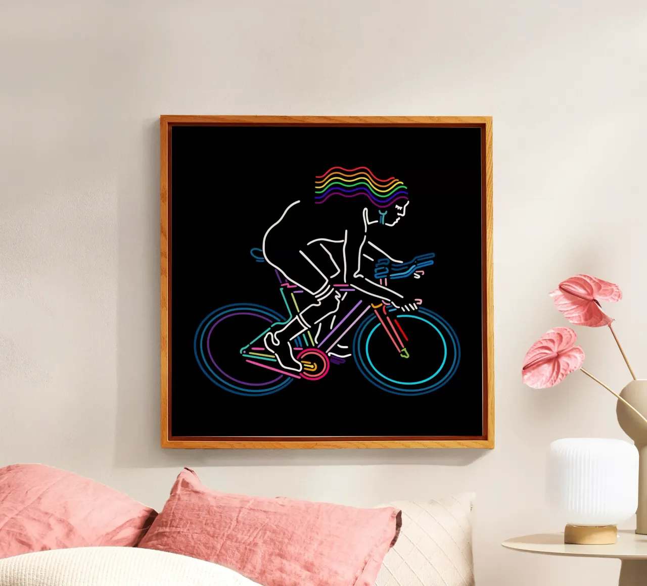 Ride for love acrylic glass by The Cyclist