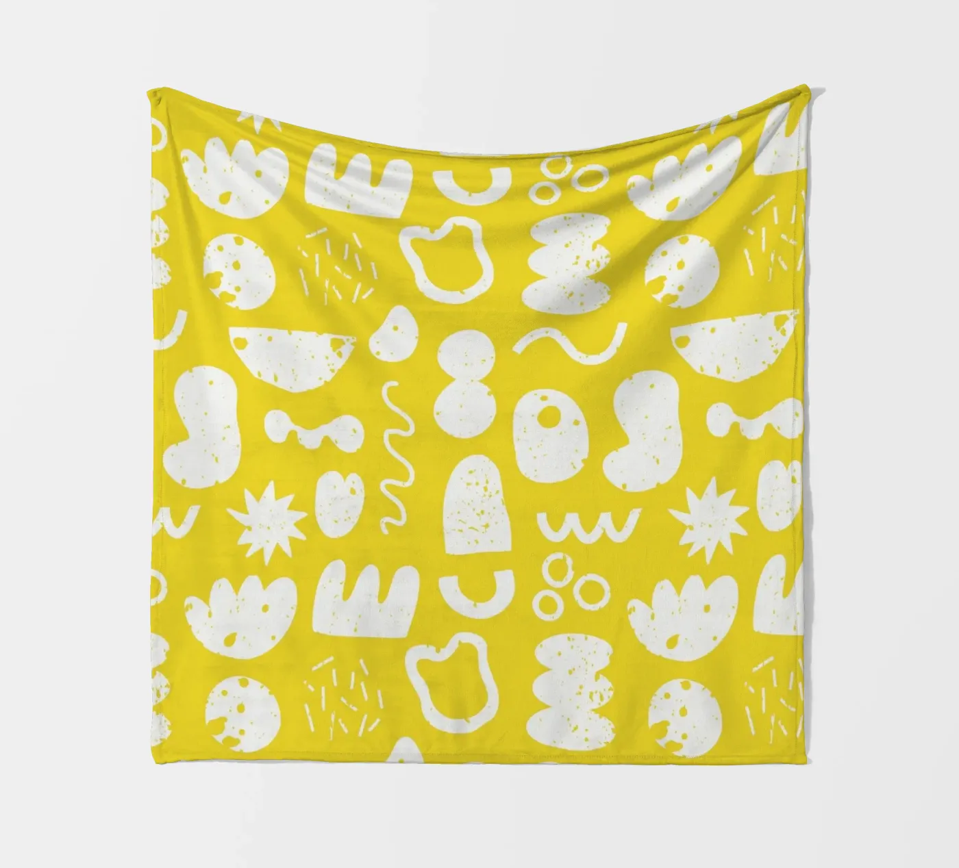 Yellow Pattern Fleecedecke von treechild
