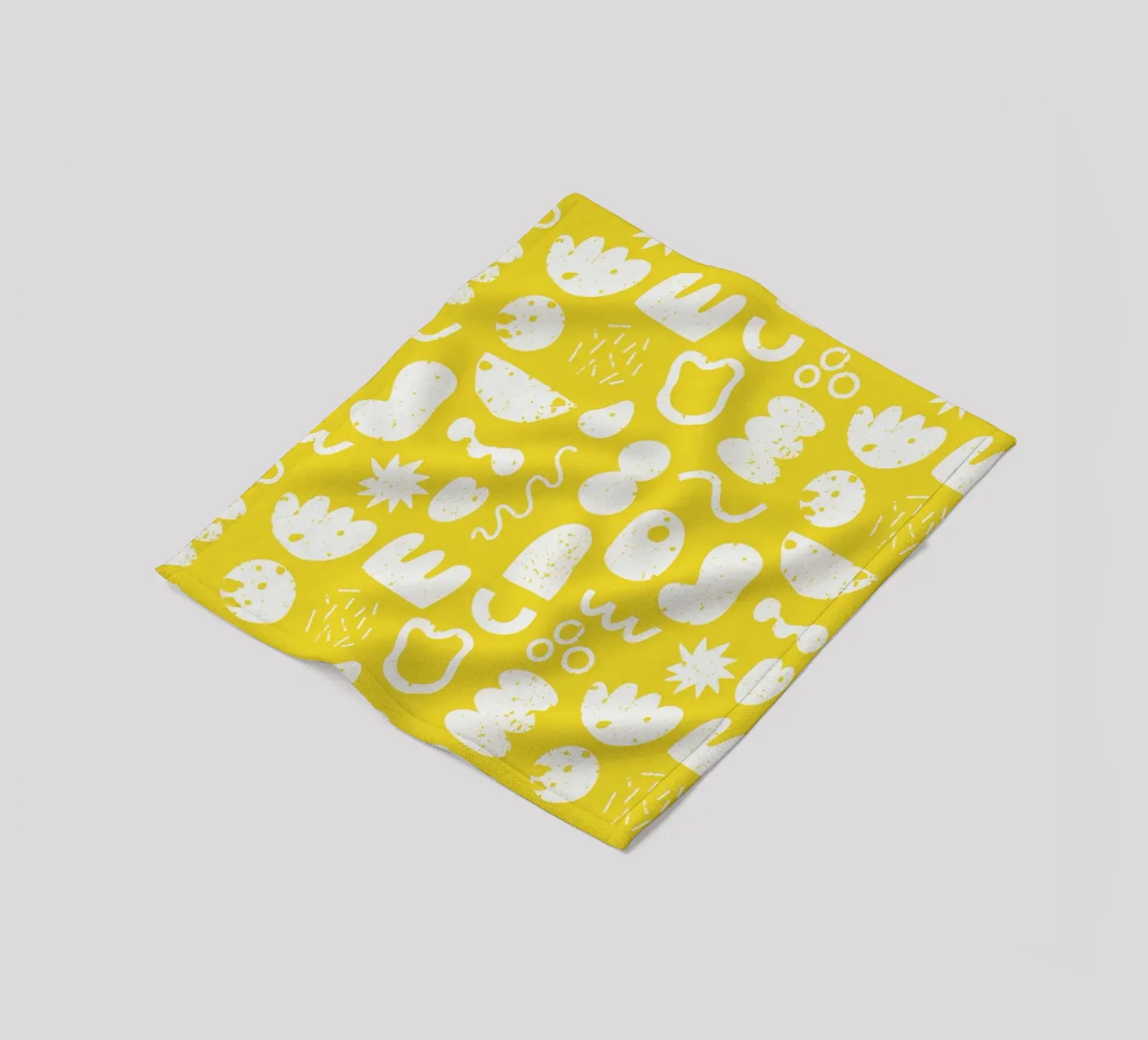 Yellow Pattern Fleecedecke von treechild