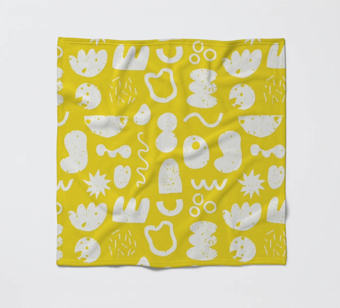 Yellow Pattern Fleecedecke von treechild