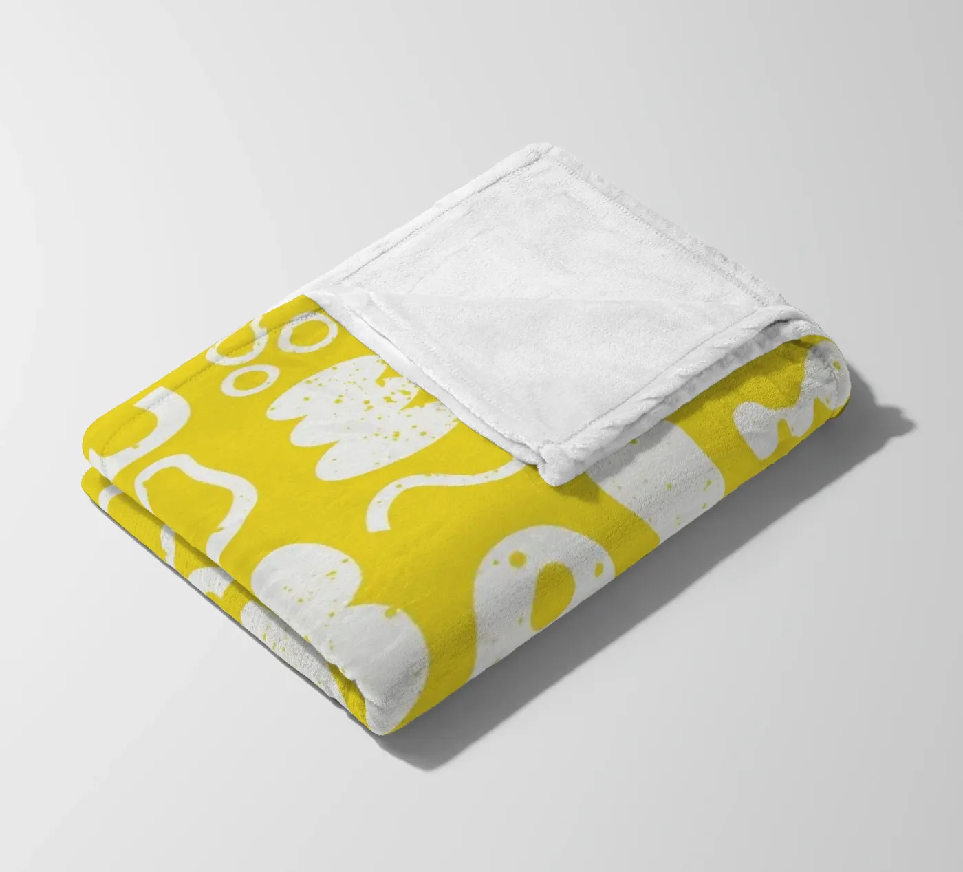 Yellow Pattern Fleecedecke von treechild